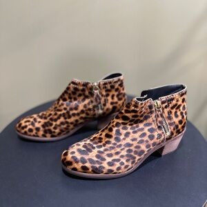 Leopard Print Ankle Boots